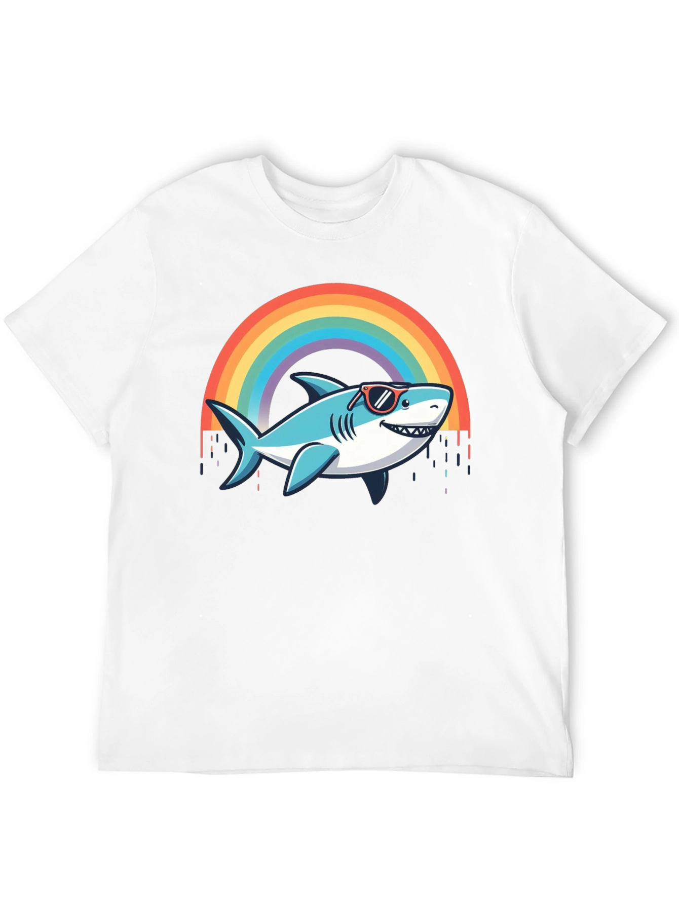 Rainbow Shark T-Shirt - Summer Vibes
