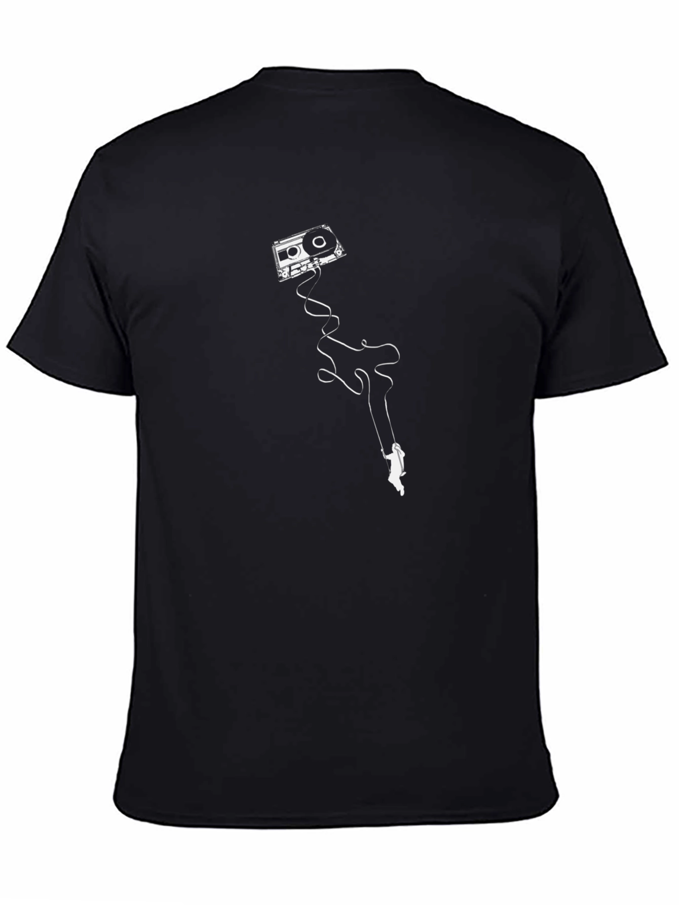 Cassette Tape Man T-Shirt - Retro Music Lover Tee