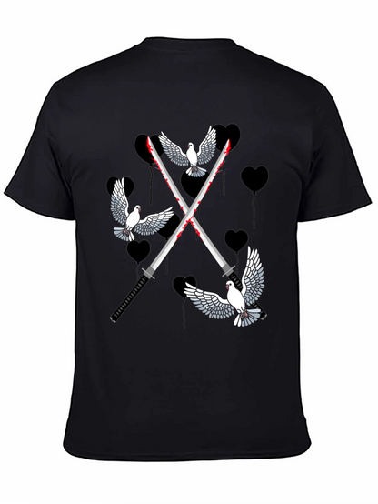 Doves and Swords Graphic T-Shirt