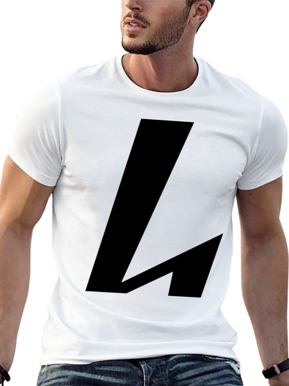 Bold Black L Graphic Tee