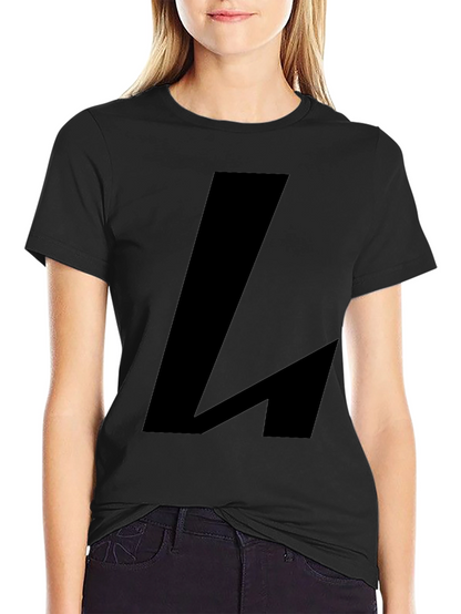 Bold Black L Graphic Tee