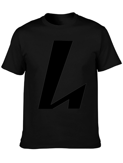 Bold Black L Graphic Tee