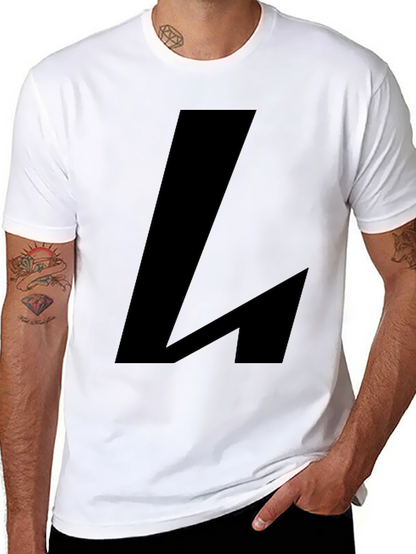 Bold Black L Graphic Tee