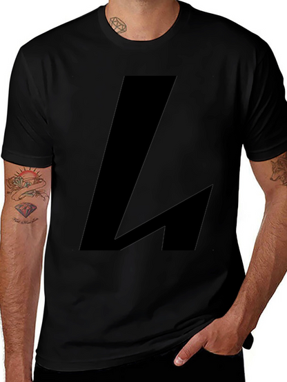 Bold Black L Graphic Tee
