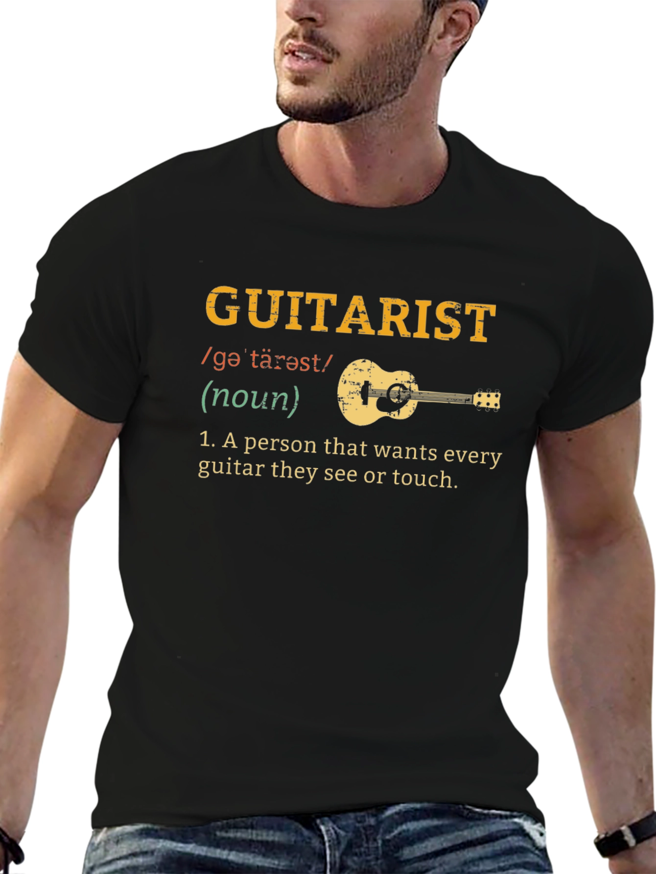 Guitarist Definition T-Shirt - Musician Novelty Tee