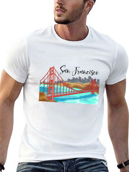 San Francisco Bridge Graphic T-Shirt