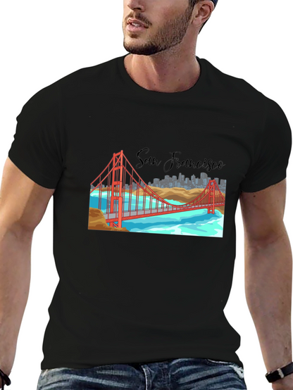 San Francisco Bridge Graphic T-Shirt