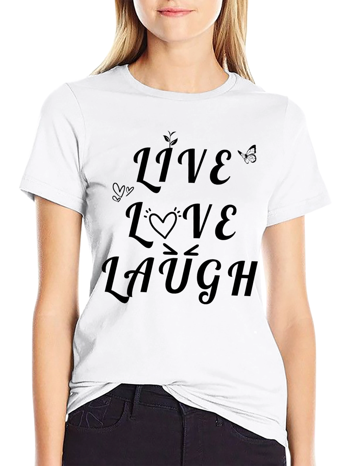 Live Love Laugh Graphic T-Shirt - Unisex