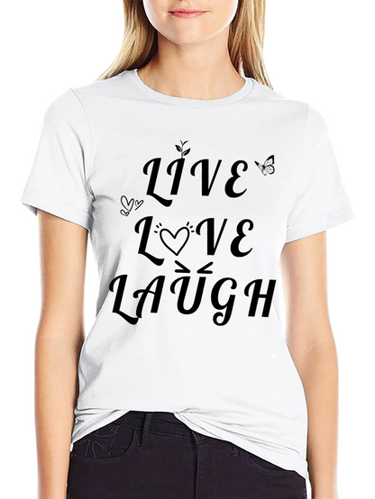 Live Love Laugh Graphic T-Shirt - Unisex