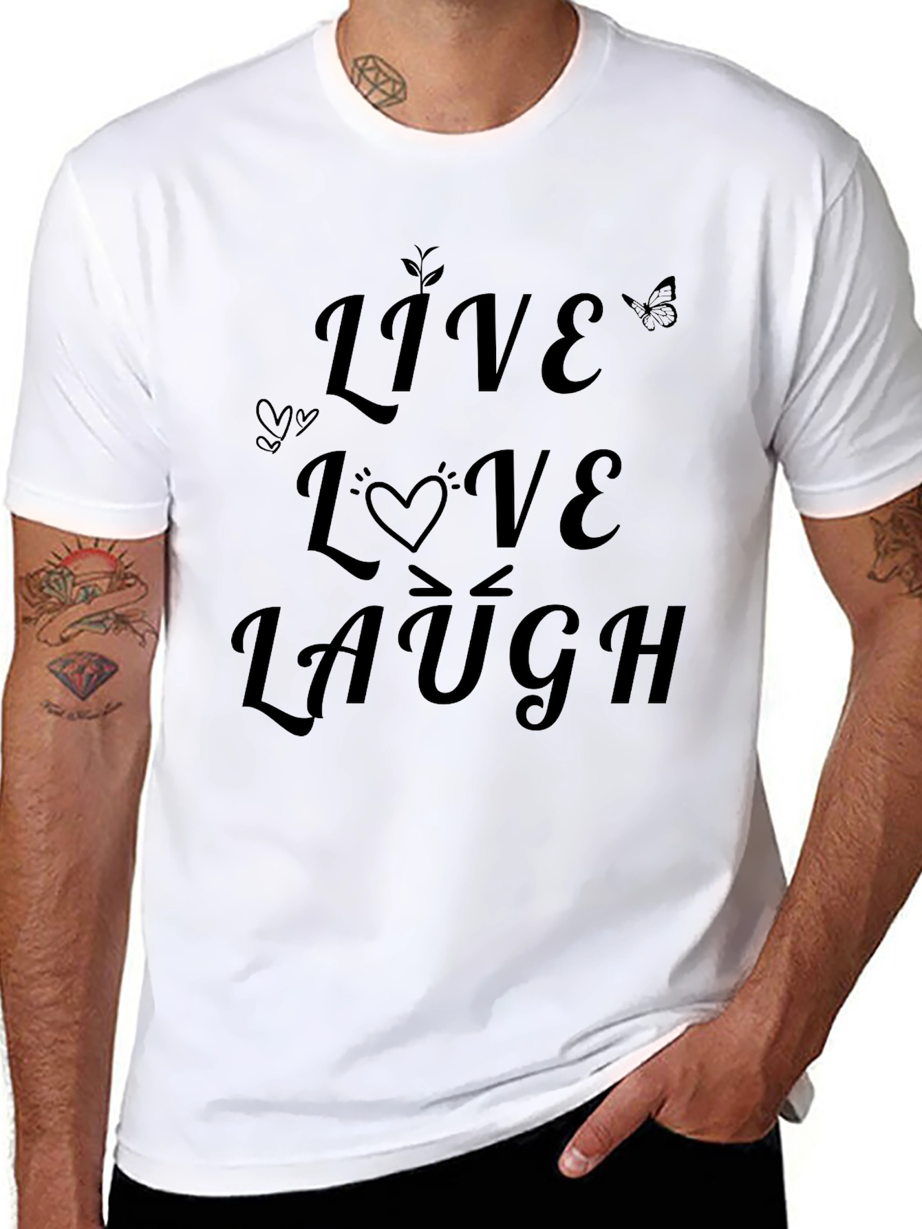 Live Love Laugh Graphic T-Shirt - Unisex