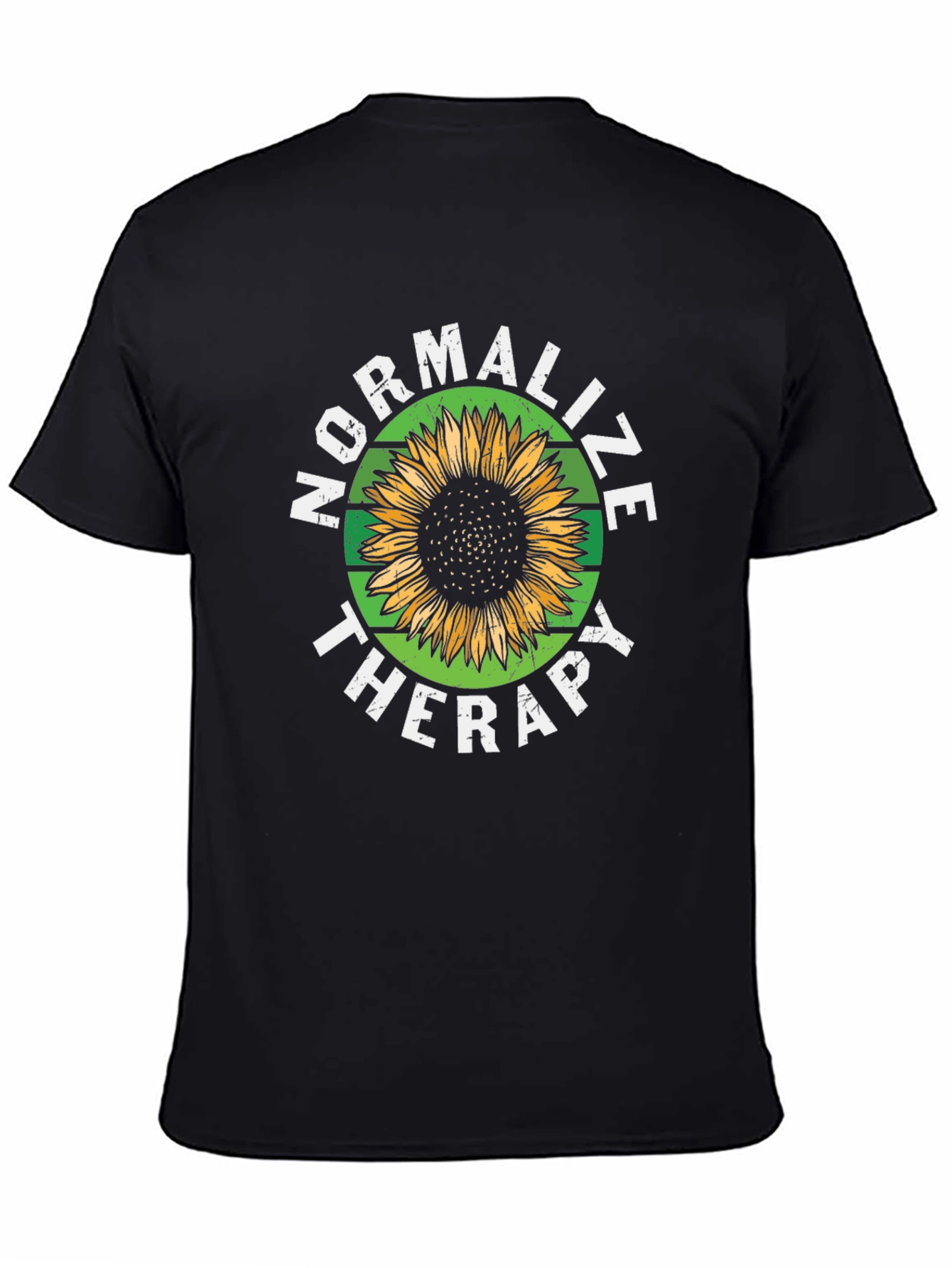 Normalize Therapy Sunflower Graphic T-Shirt