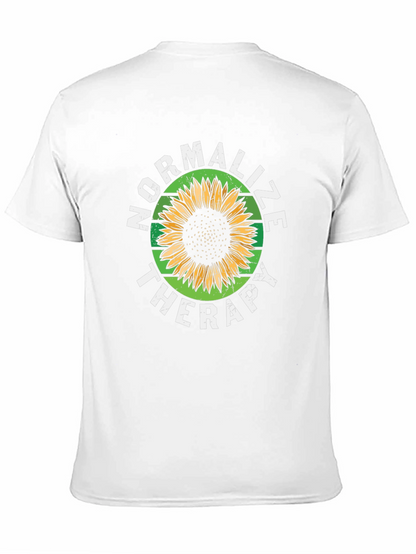 Normalize Therapy Sunflower Graphic T-Shirt
