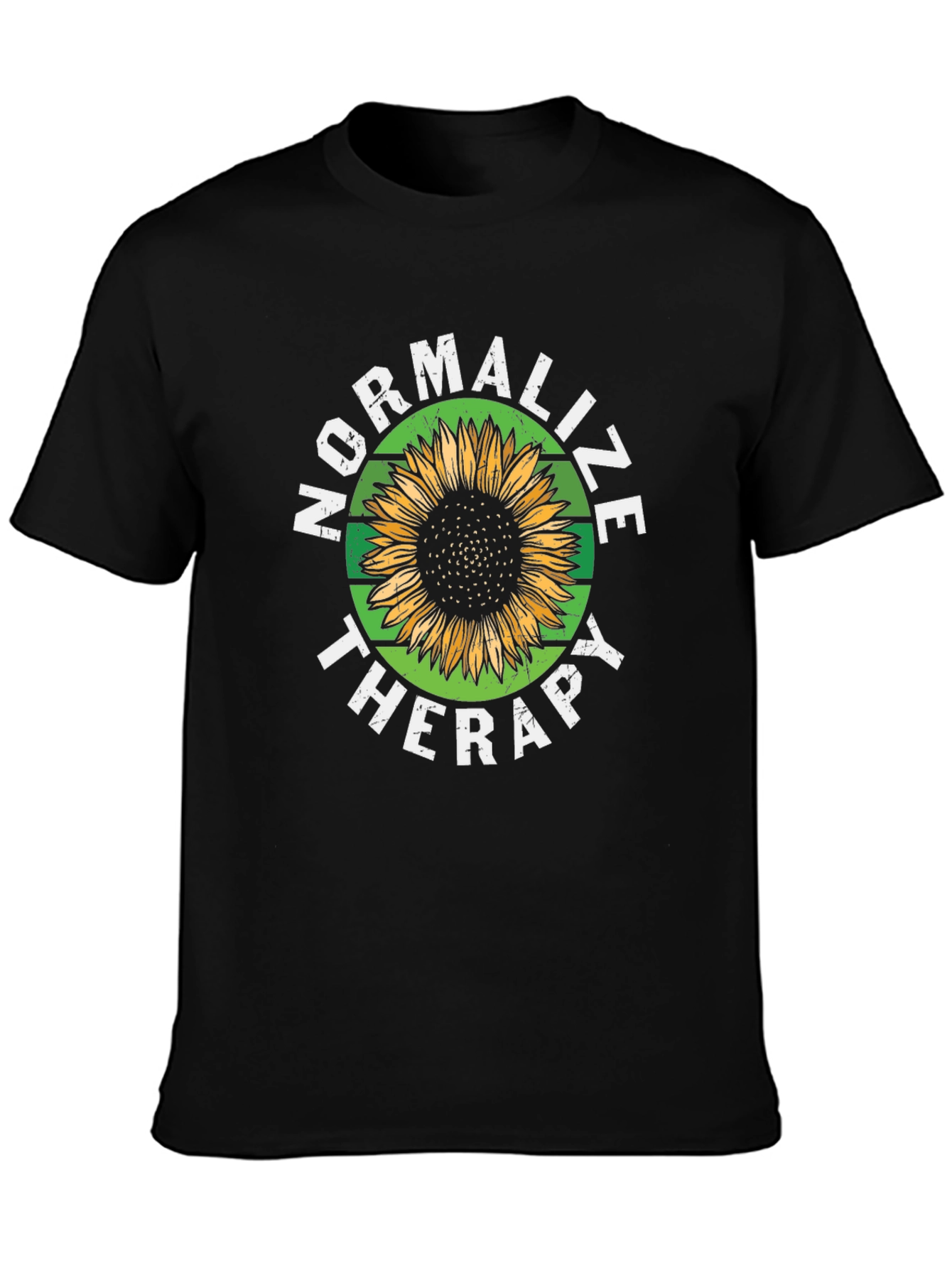 Normalize Therapy Sunflower Graphic T-Shirt