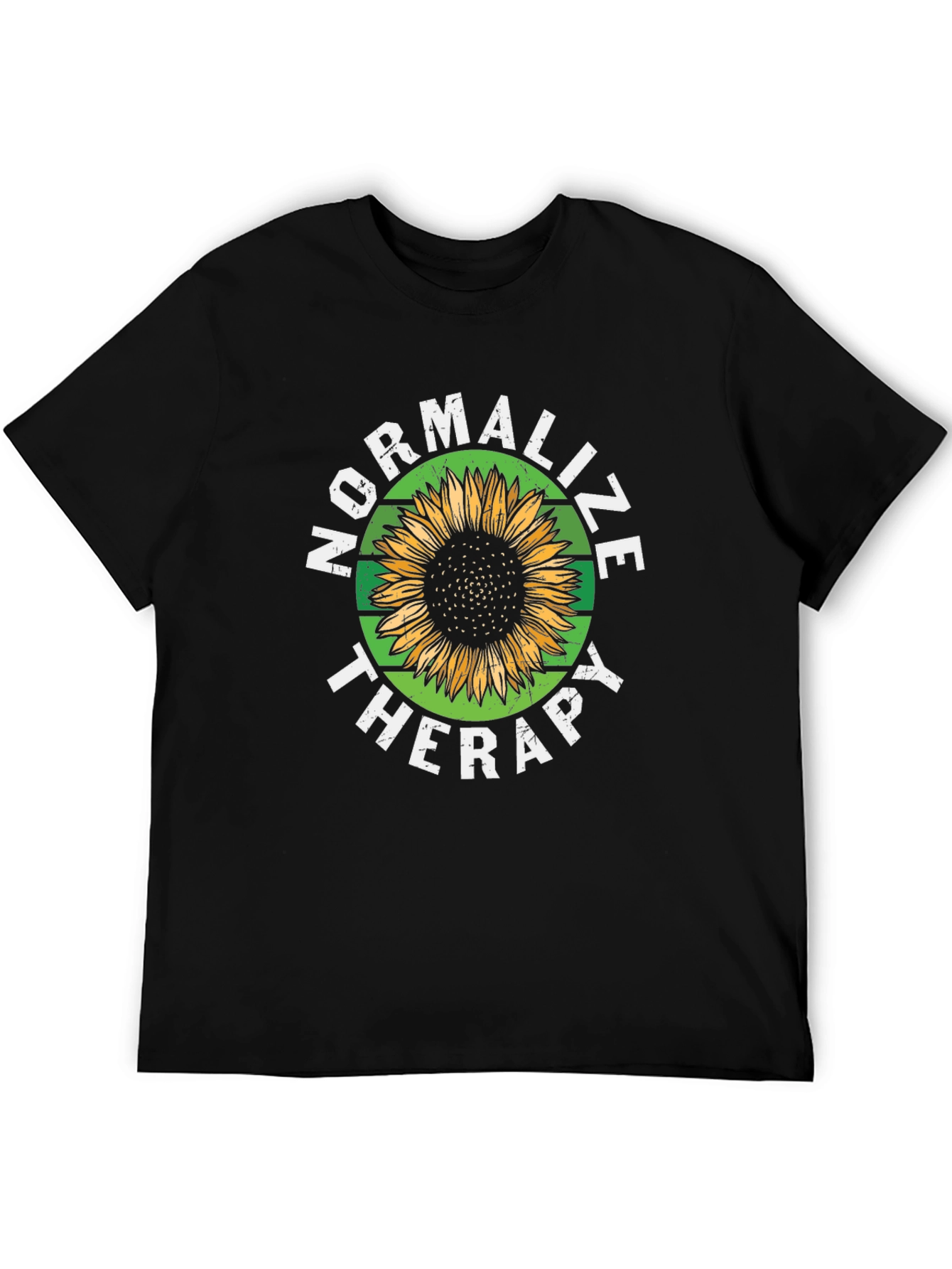 Normalize Therapy Sunflower Graphic T-Shirt