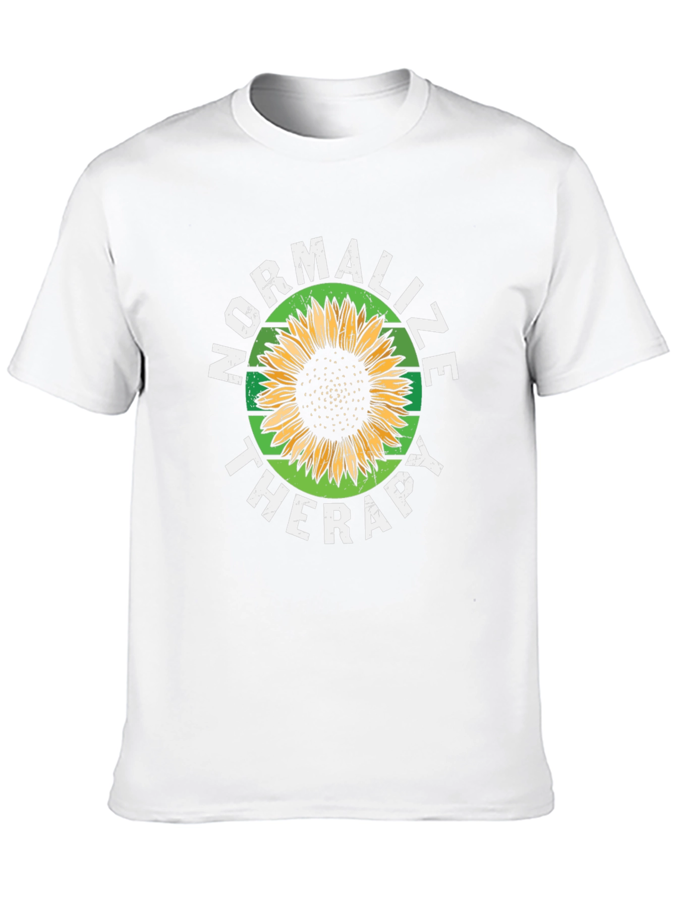 Normalize Therapy Sunflower Graphic T-Shirt