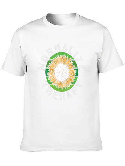 Normalize Therapy Sunflower Graphic T-Shirt