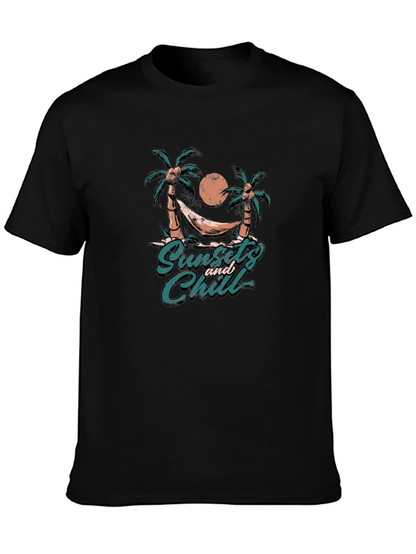 Sunset and Chill Graphic T-Shirt