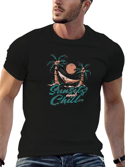 Sunset and Chill Graphic T-Shirt
