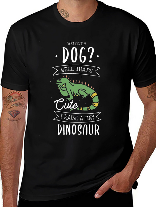 Funny Reptile T-Shirt - I Raise a Tiny Dinosaur