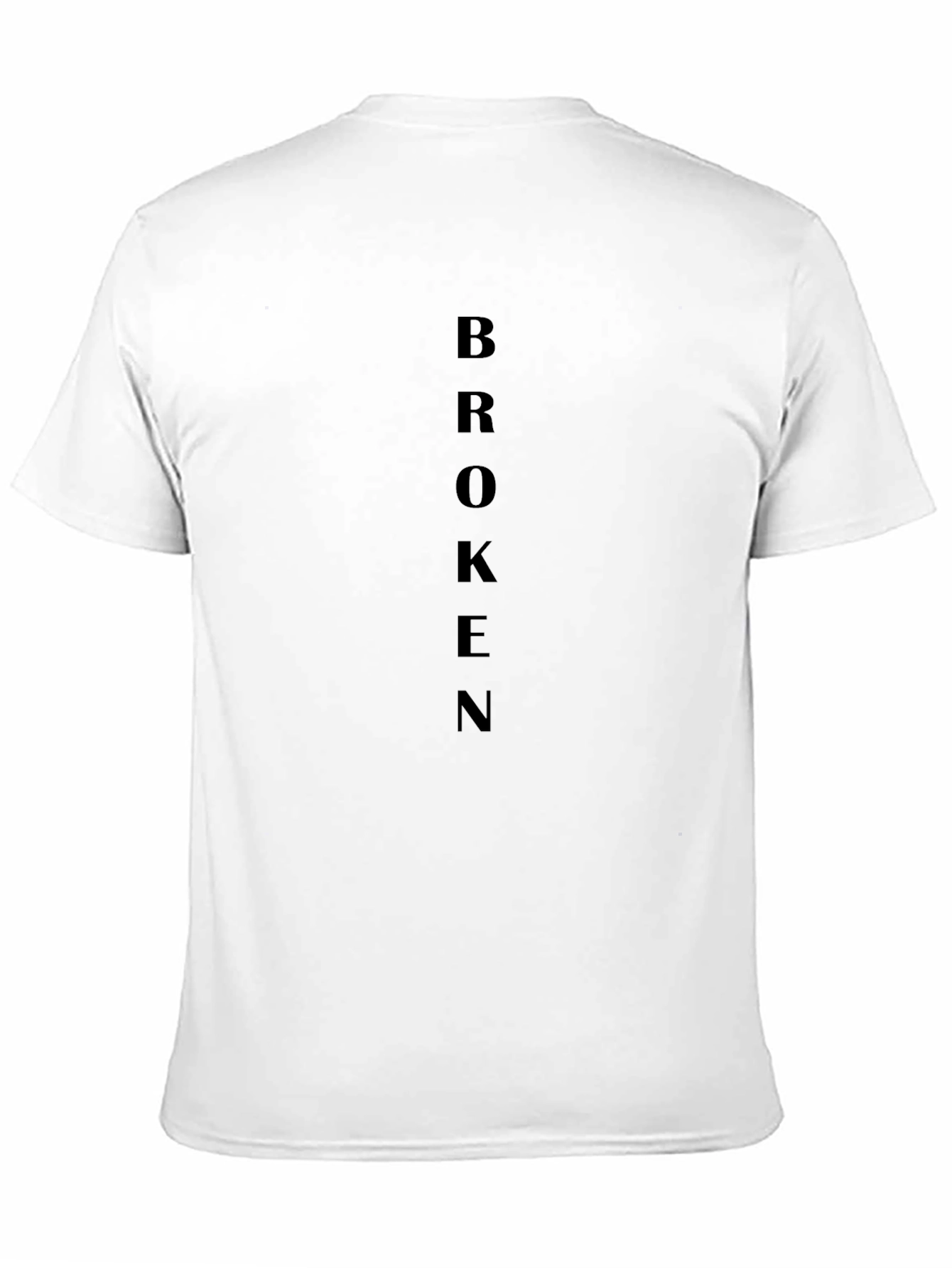 Broken Graphic Tee - Minimalist Design