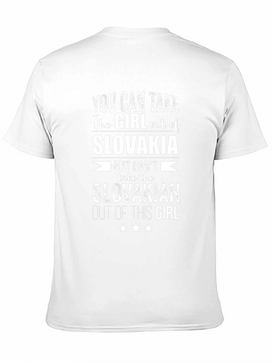 Slovakia Pride Graphic T-Shirt - Slovakian Girl