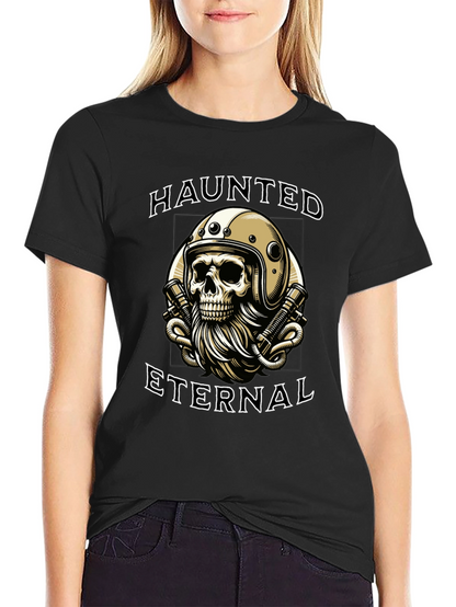 Haunted Eternal Skull Rider Graphic Tee