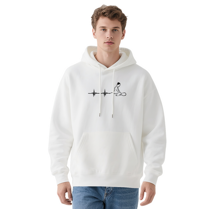 Heartbeat-to-Meditation Line Art Hoodie