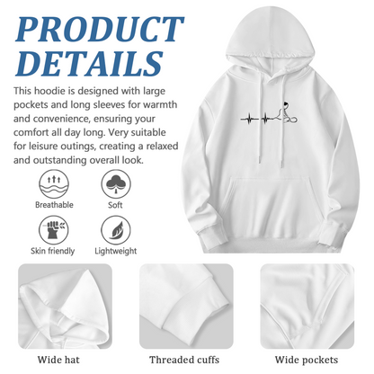 Heartbeat-to-Meditation Line Art Hoodie