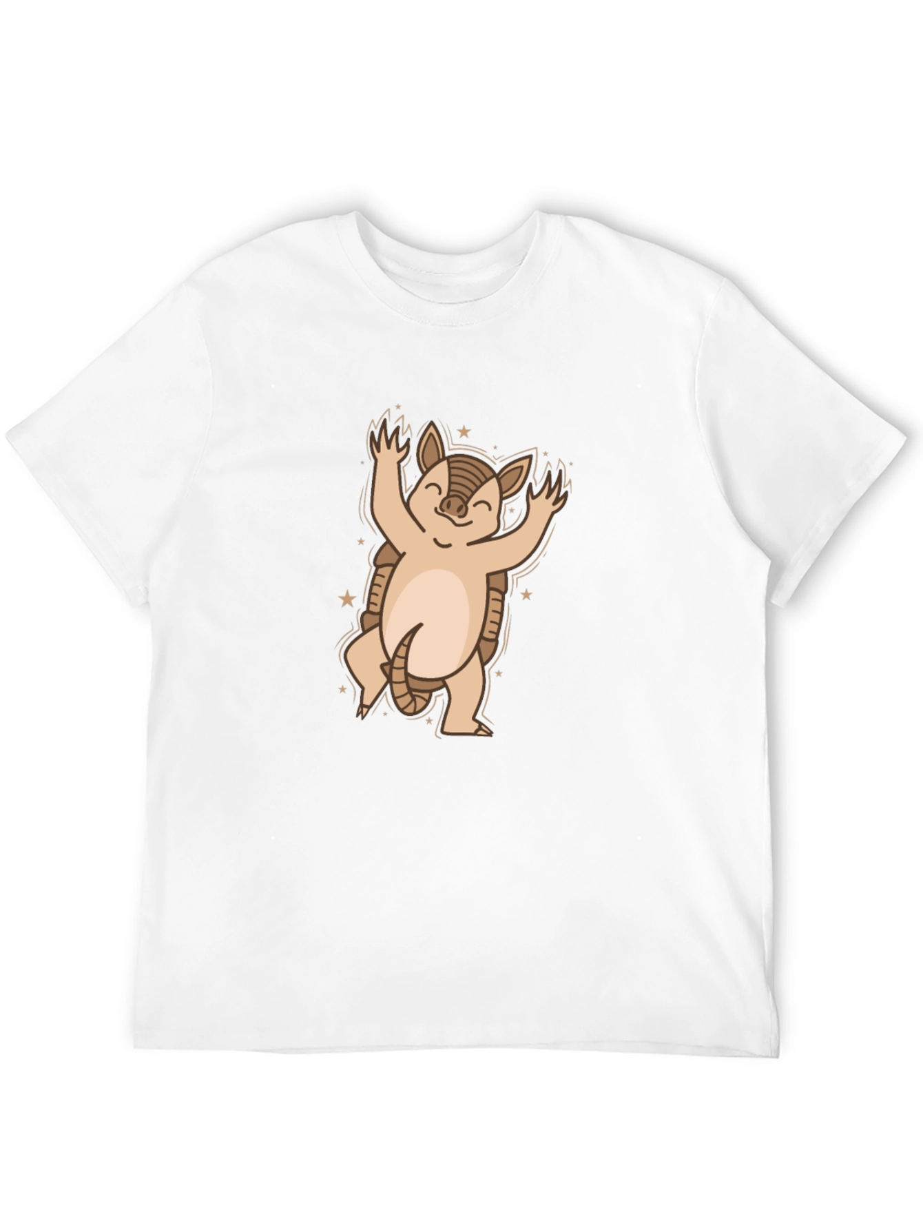 Armadillo Graphic Tee - Cute Cartoon Animal Shirt
