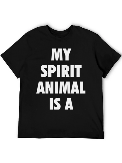 My Spirit Animal T-Shirt - Black Graphic Tee