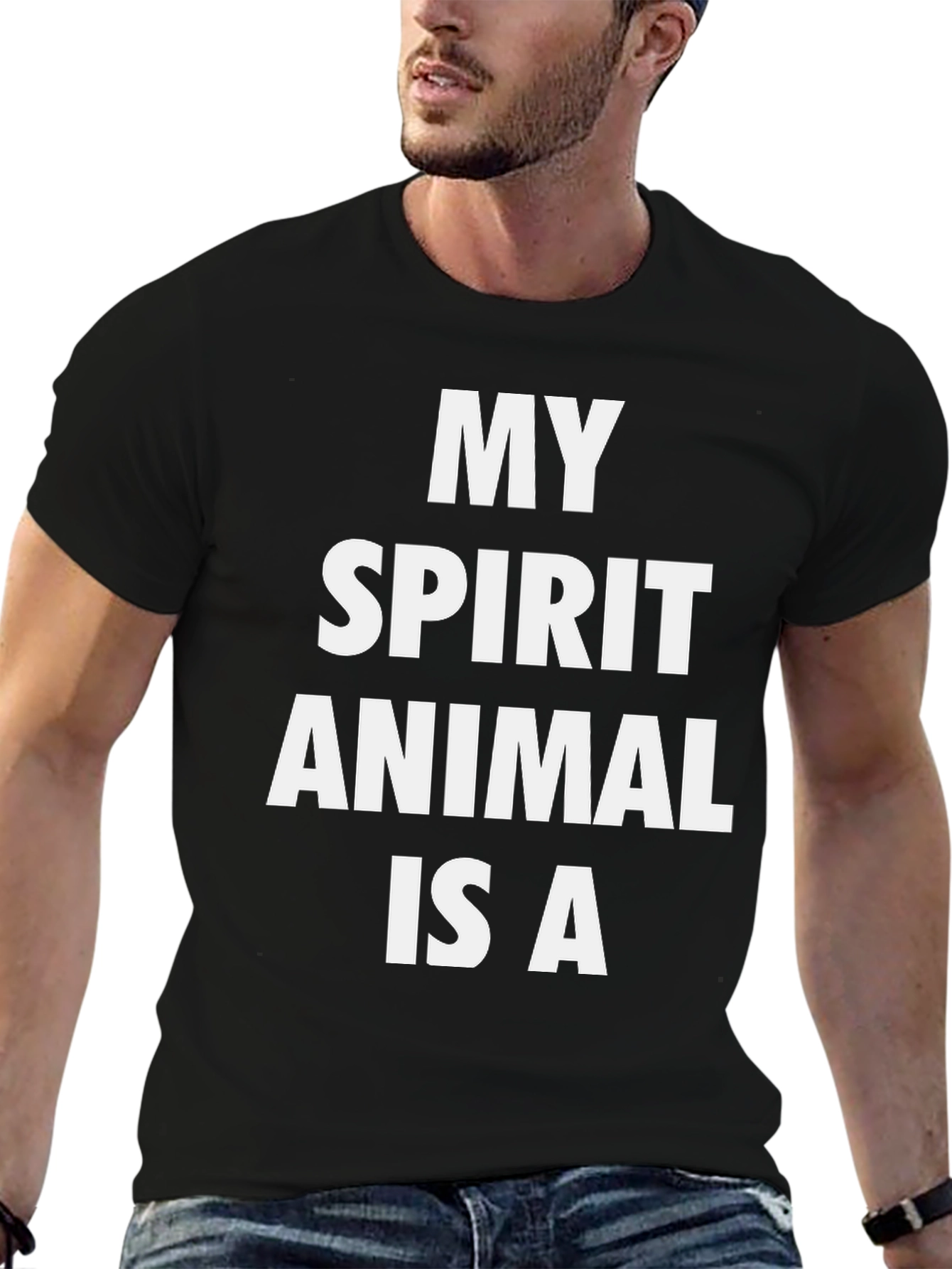 My Spirit Animal T-Shirt - Black Graphic Tee