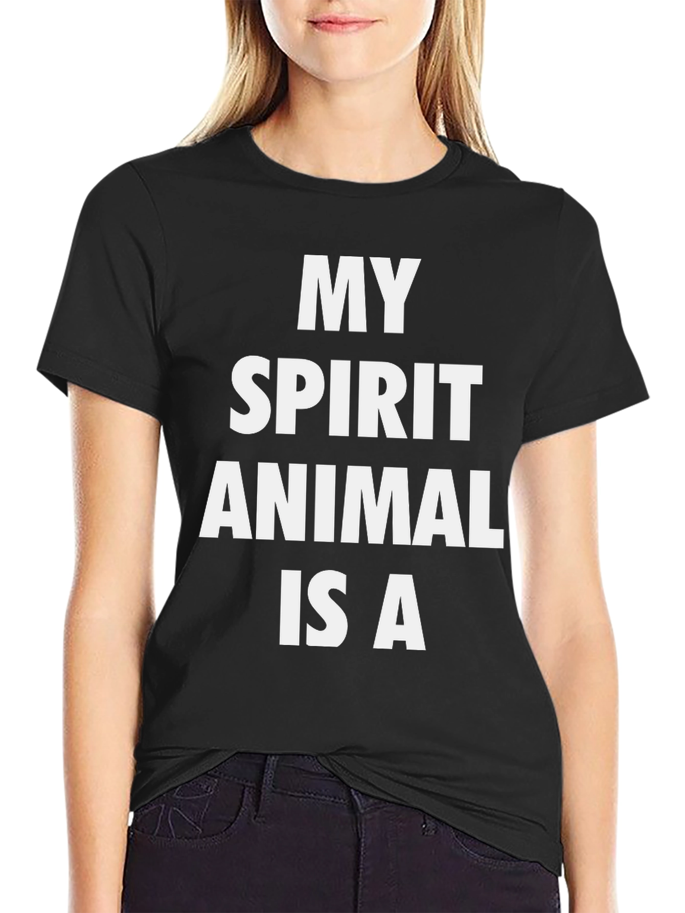 My Spirit Animal T-Shirt - Black Graphic Tee