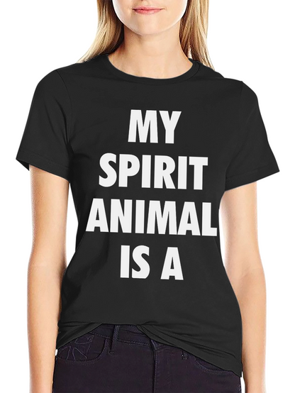 My Spirit Animal T-Shirt - Black Graphic Tee