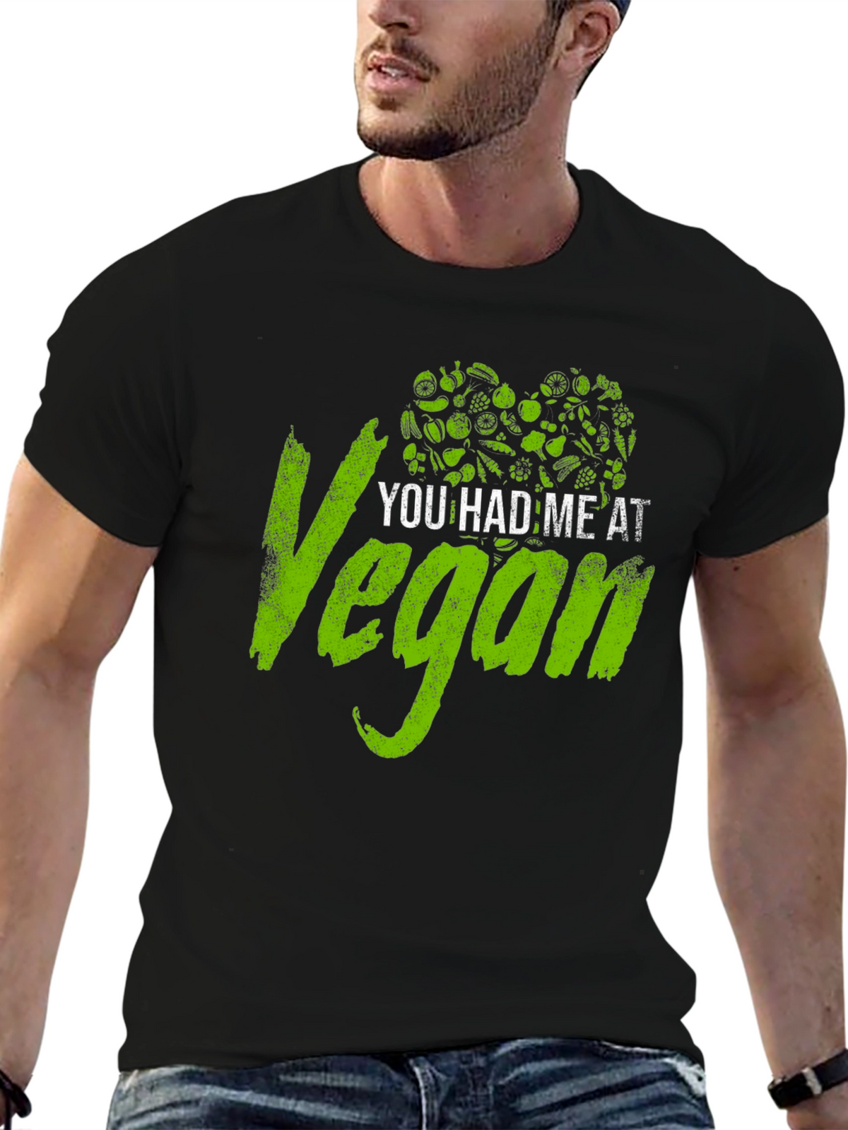 You Had Me at Vegan Black T-Shirt