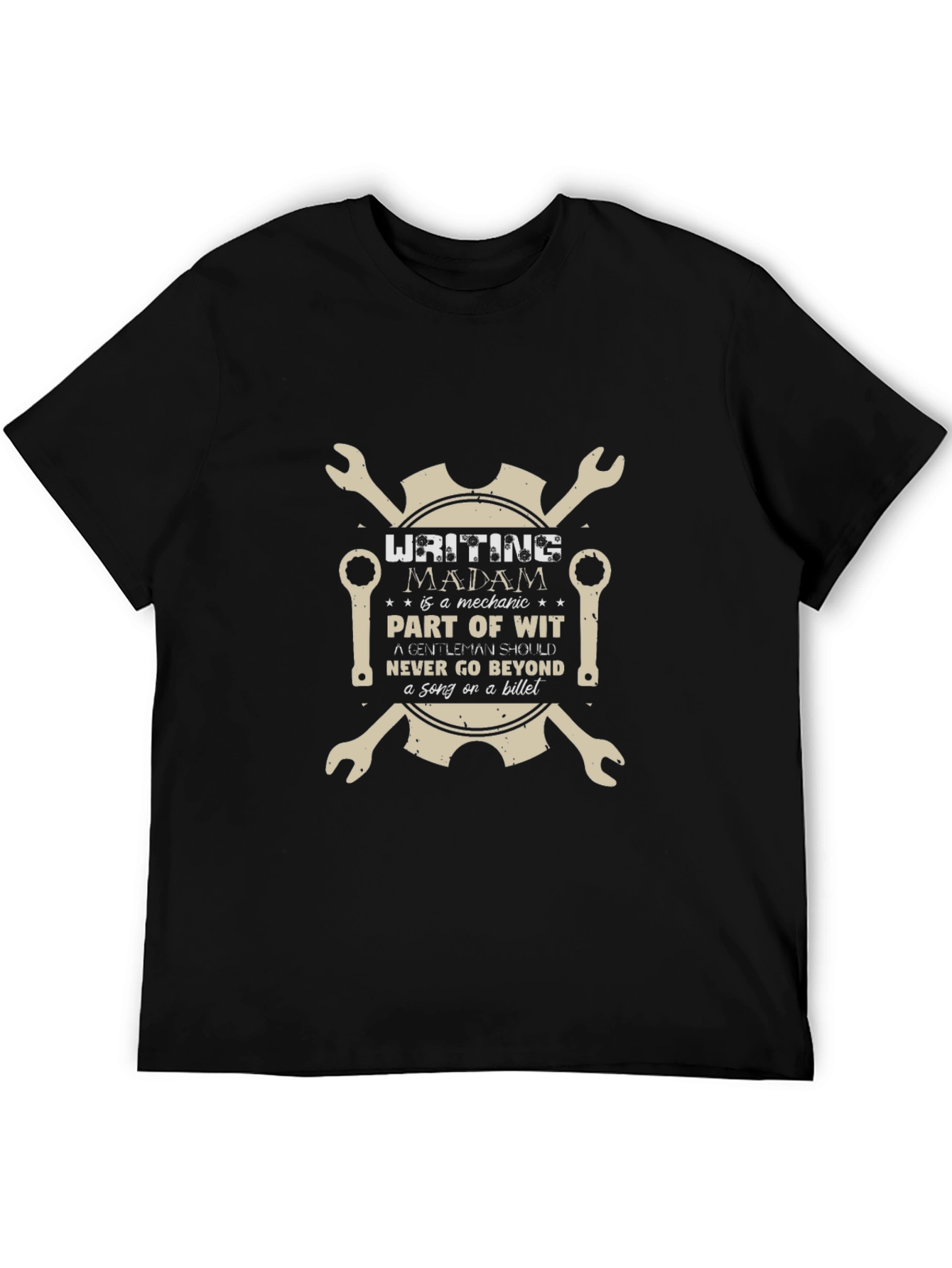 Mechanic Wit Graphic Tee - Writing Madam