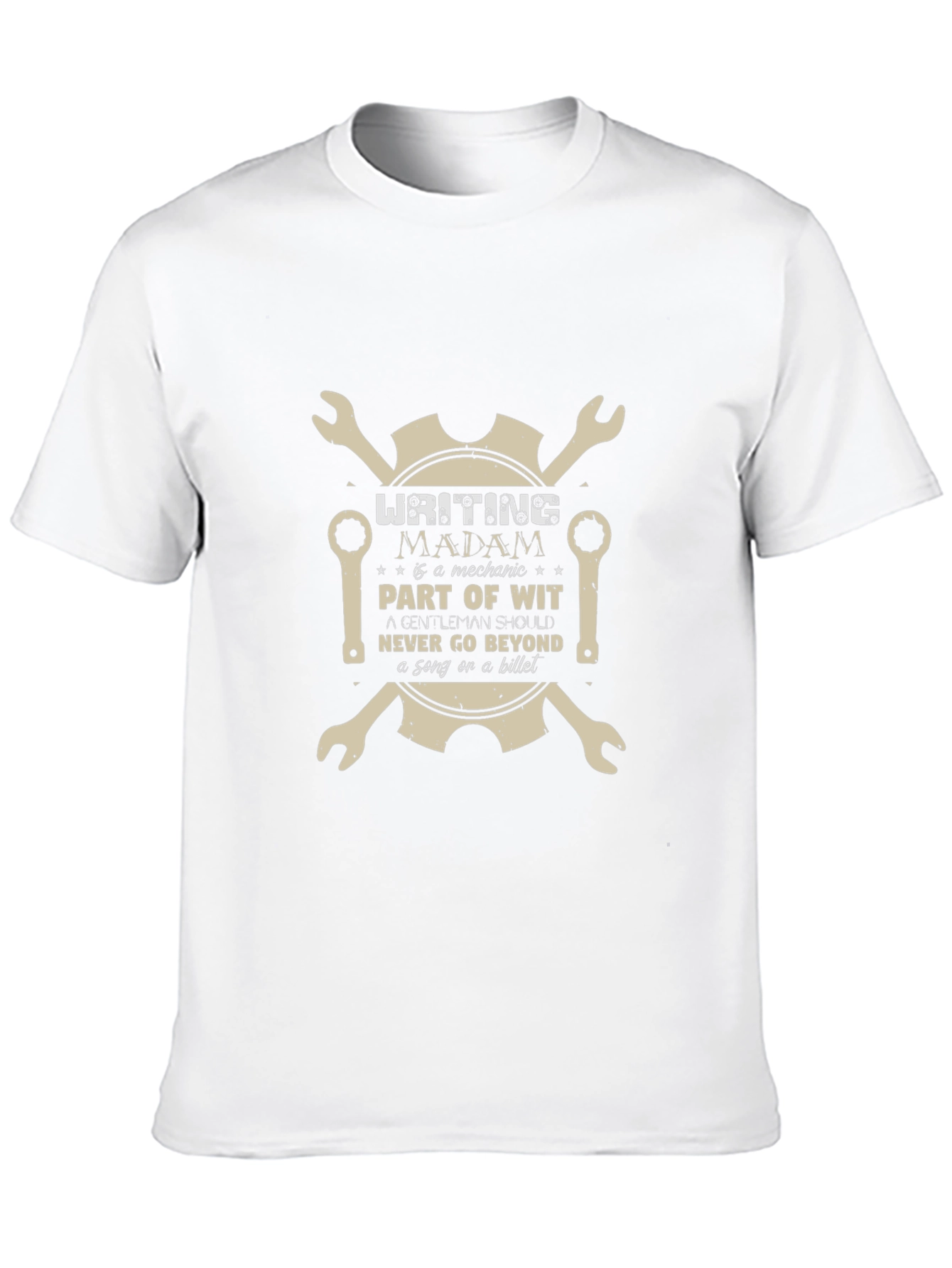 Mechanic Wit Graphic Tee - Writing Madam