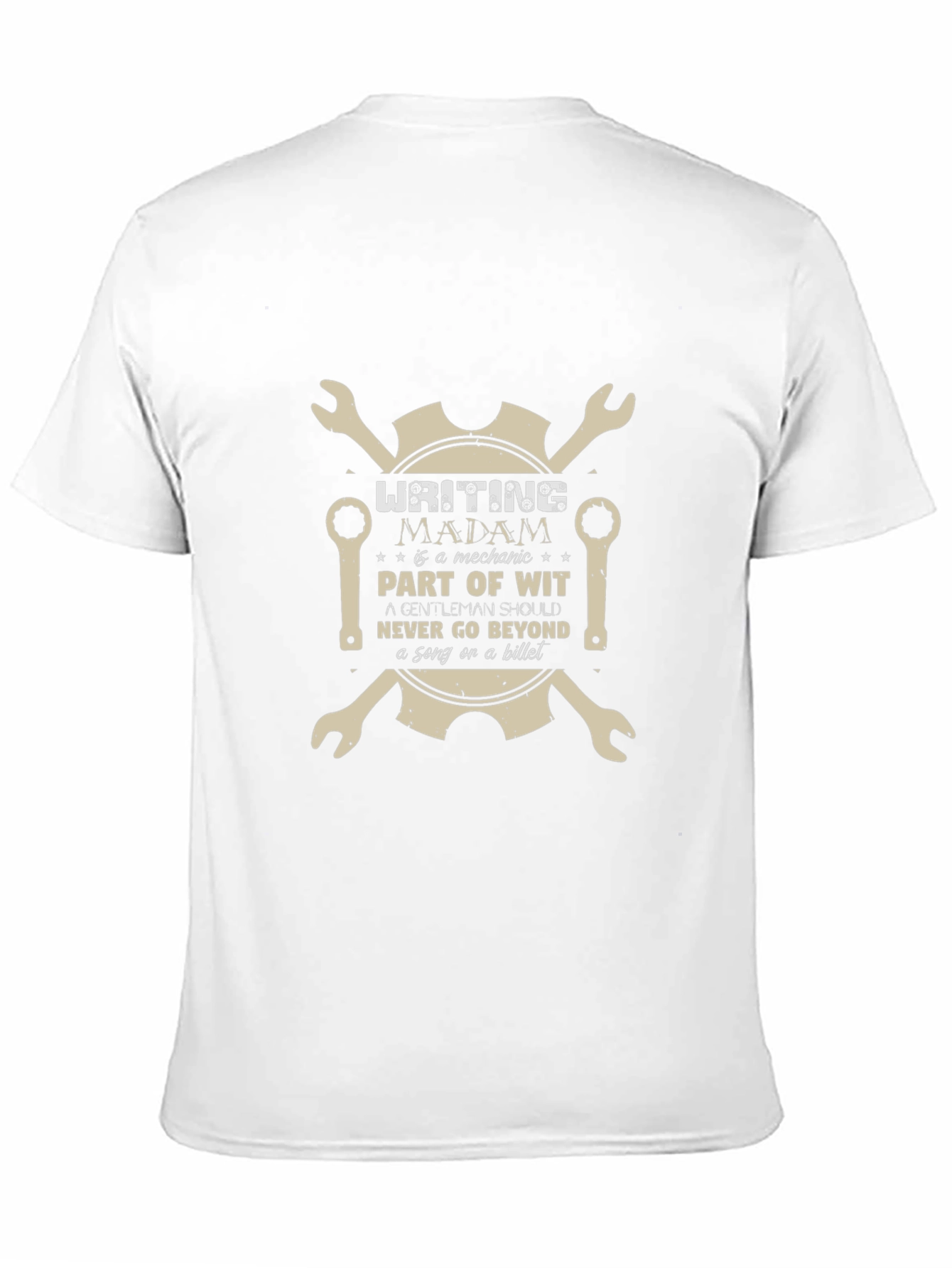 Mechanic Wit Graphic Tee - Writing Madam