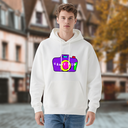 CANDY POP Colorful Camera Graphic Hoodie