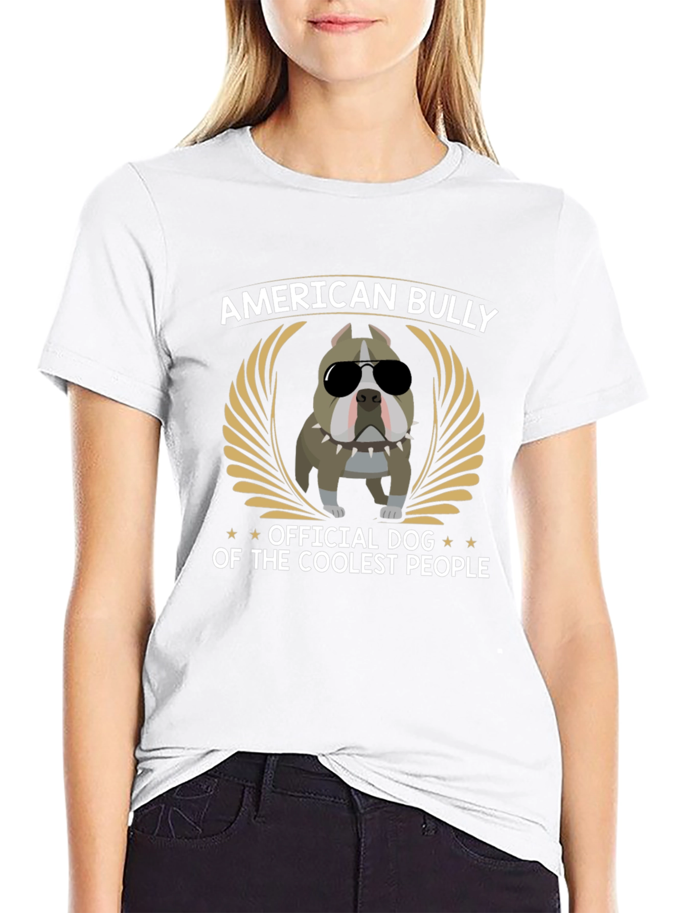 American Bully Coolest People Black Graphic T-Shirt