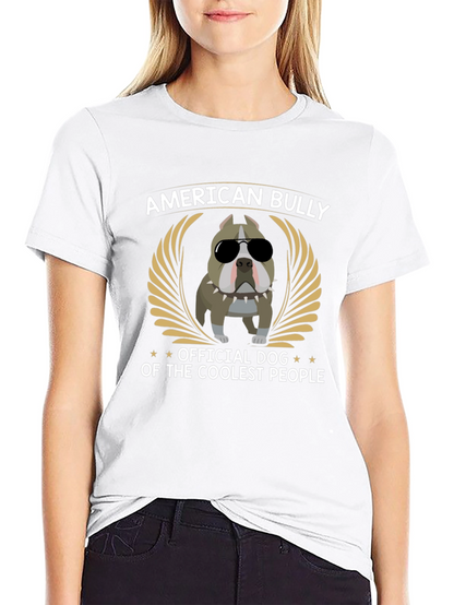 American Bully Coolest People Black Graphic T-Shirt