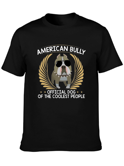American Bully Coolest People Black Graphic T-Shirt