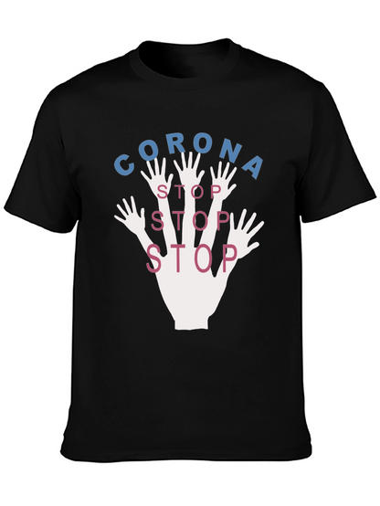 Corona Stop Graphic T-Shirt