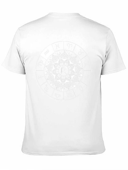 Zodiac Mandala Graphic Tee - Aquarius Horoscope Shirt