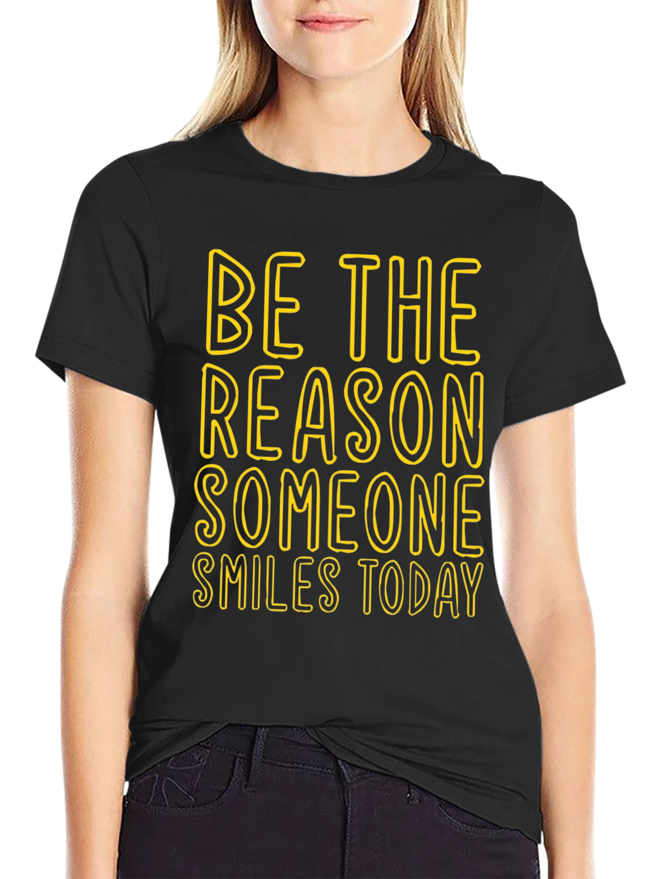 Inspirational Graphic Tee: Be The Reason Someone Smiles Today