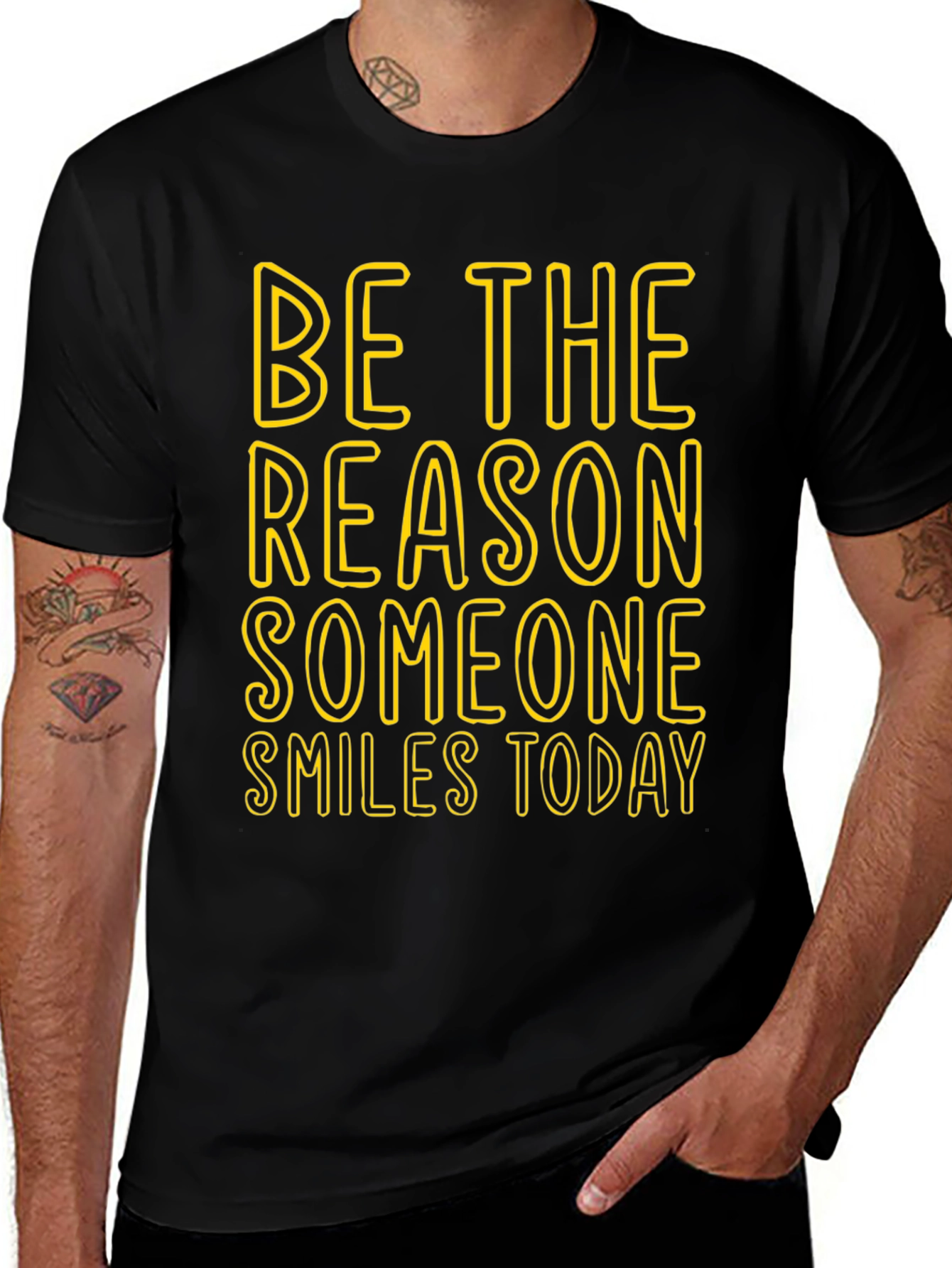 Inspirational Graphic Tee: Be The Reason Someone Smiles Today