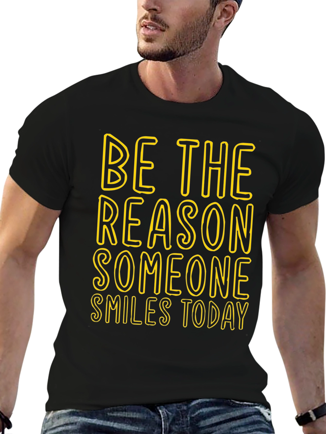 Inspirational Graphic Tee: Be The Reason Someone Smiles Today