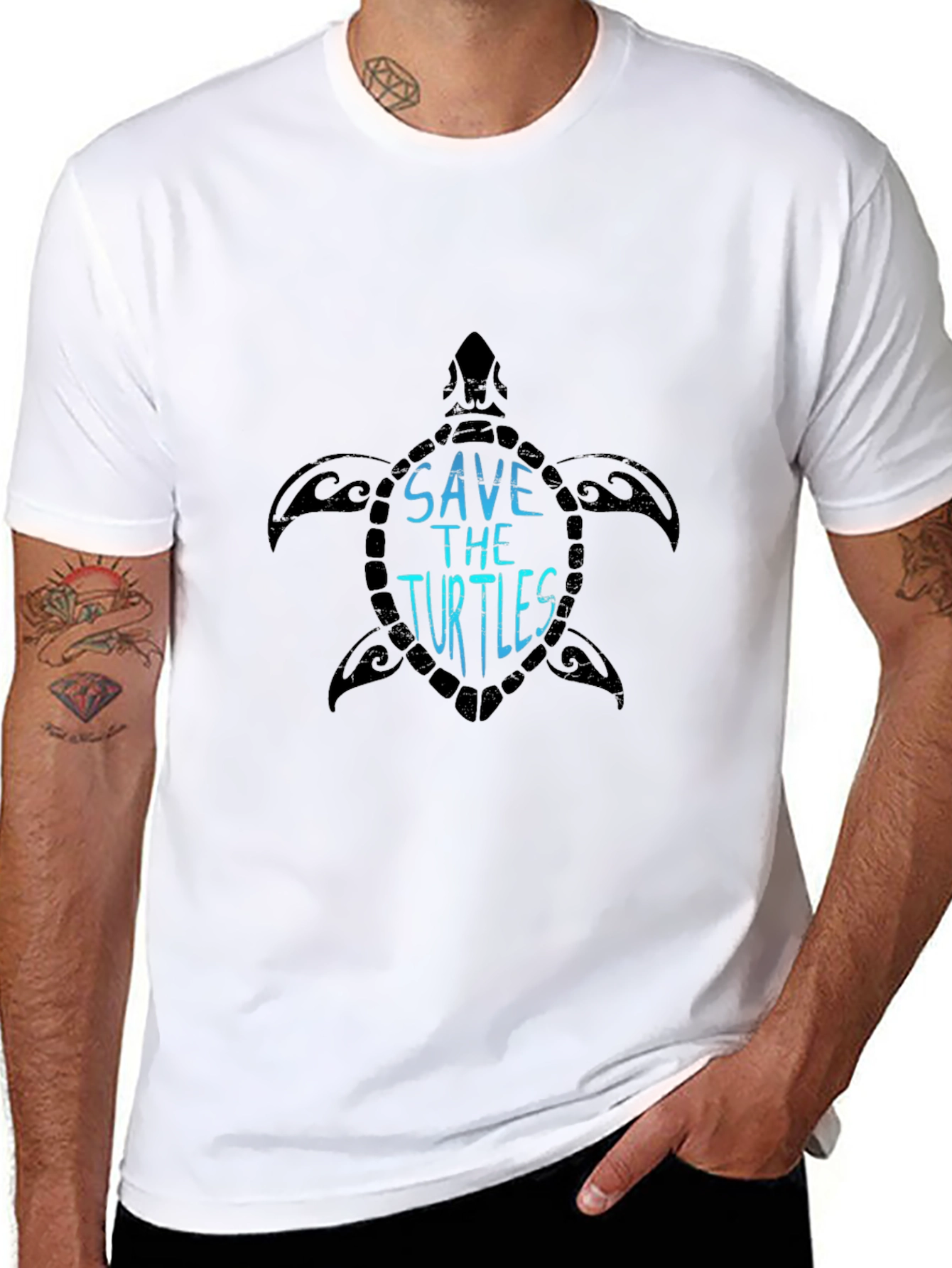 Save the Turtles T-Shirt - Black