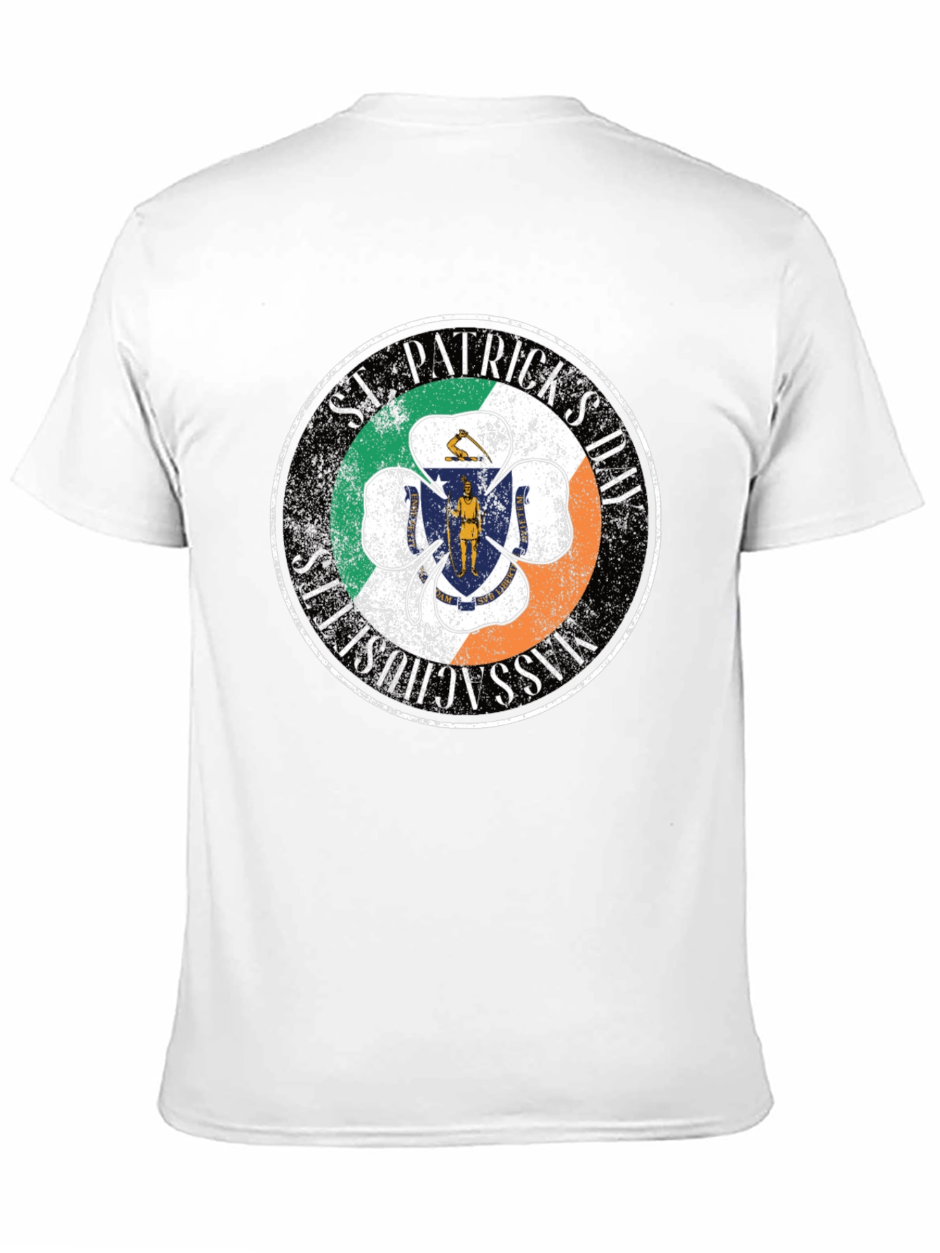 St. Patricks Day Massachusetts Clover T-Shirt
