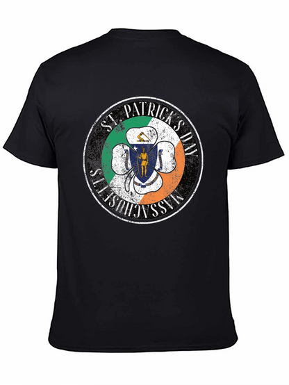 St. Patricks Day Massachusetts Clover T-Shirt