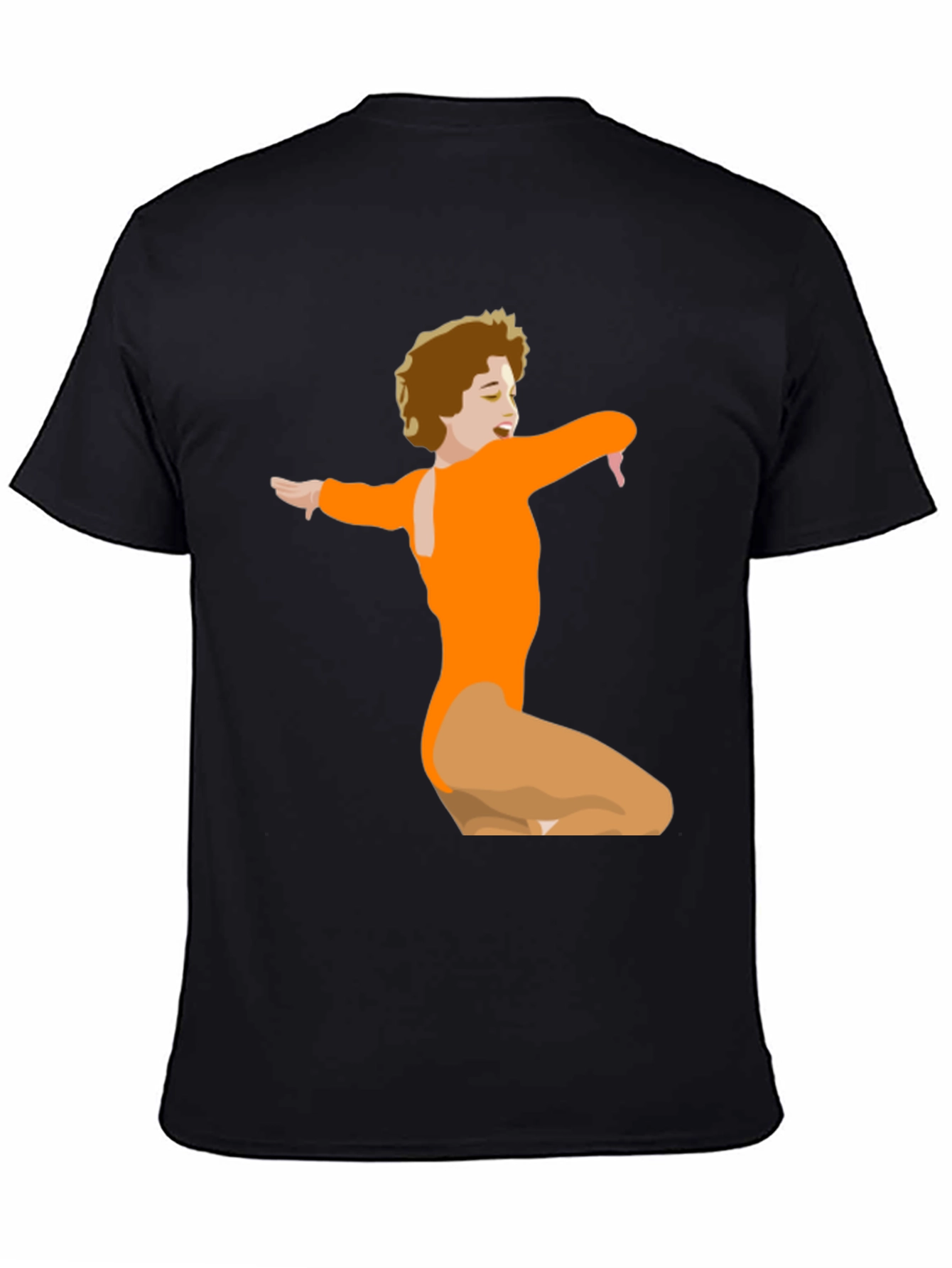 Retro Dance Graphic Tee - Black